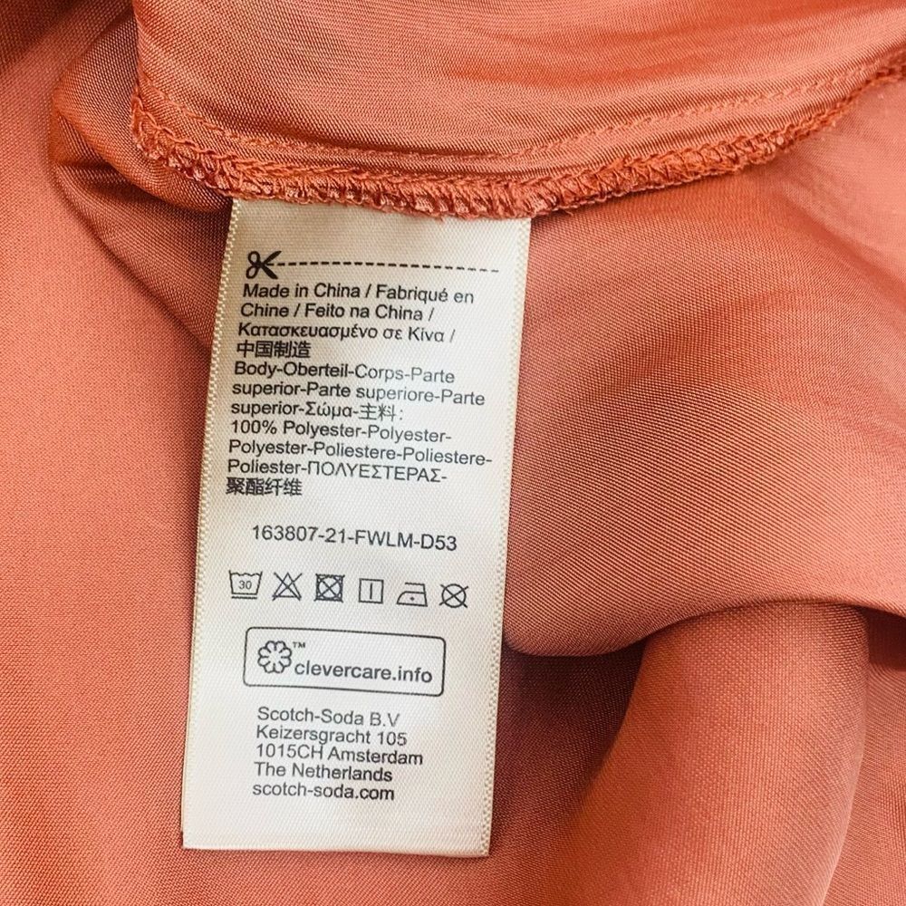 Scotch and Soda | Elegant Rust Blouse | size XL - image 9